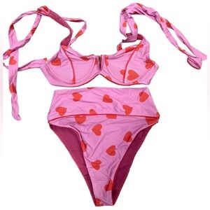 Beach Riot Heart Bikini Set